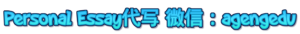 personal Essay代写